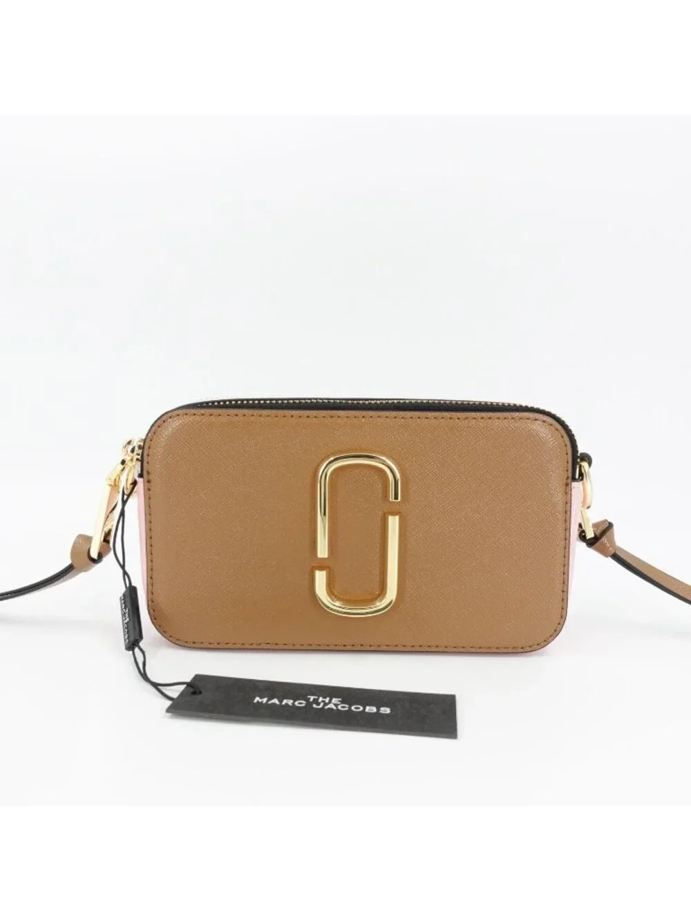 Marc Jacobs Snapshot Camera Bag in Saffiano Leather Brown OS